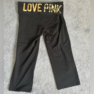 VS Pink Crop Yoga Pants